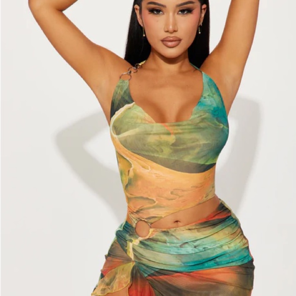 Fashion Nova Multicolor Mini Dress